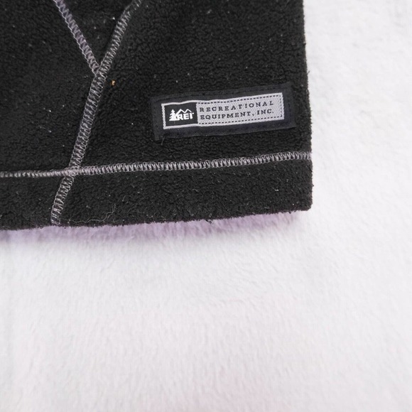 REI Mens Jacket L Trailsmith Fleece Full Zip Black Polartec Adventure Outdoors - Picture 2 of 11